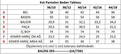 Orta Mavi Geniş Paça Jeans - Thumbnail