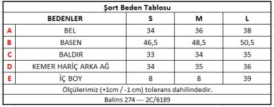 Renkli İp ve Yırdık Detaylı Püsküllü Şort Mavi-Sarı - Thumbnail