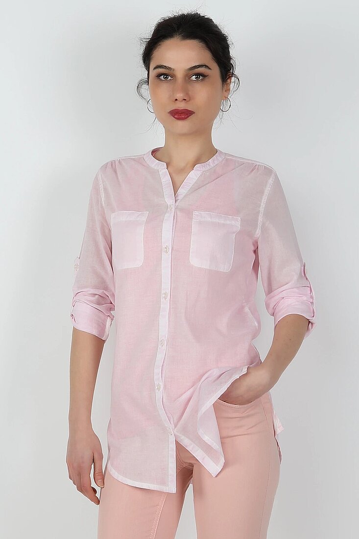 Vual Esmira Gömlek Pembe - 1