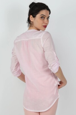 Vual Esmira Gömlek Pembe - Thumbnail